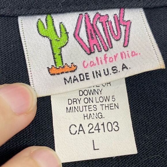 Vintage Black Art Deco Gold Leaf Studded Rhinestone Tshirt - Picture 4 of 5